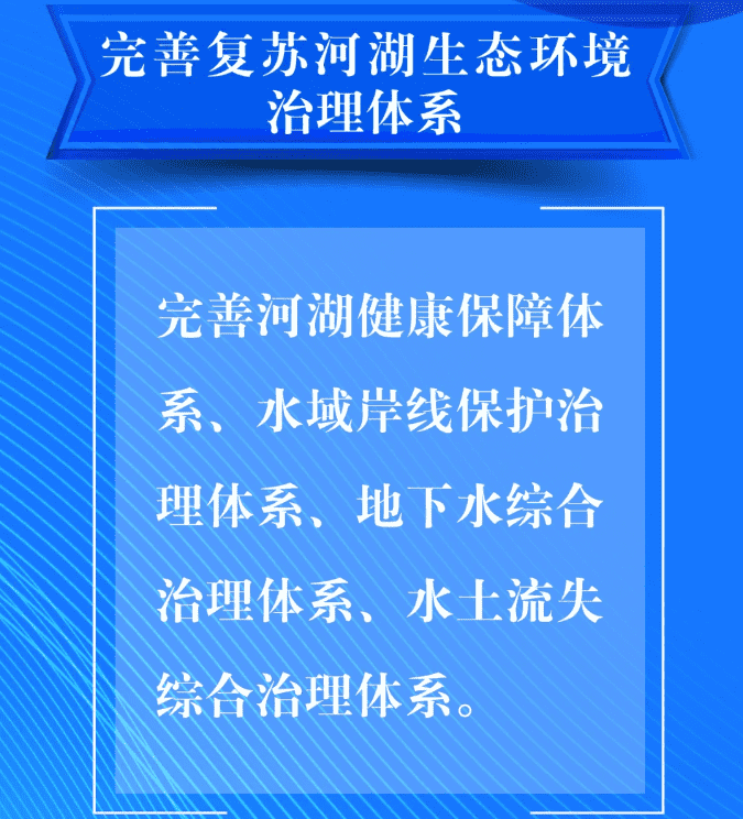 三、要完善復蘇河湖生態環境治理體系。完善河湖健康保障體系、水域岸線保護治理體系、地下水綜合治理體系、水土流失綜合治理體系。.png